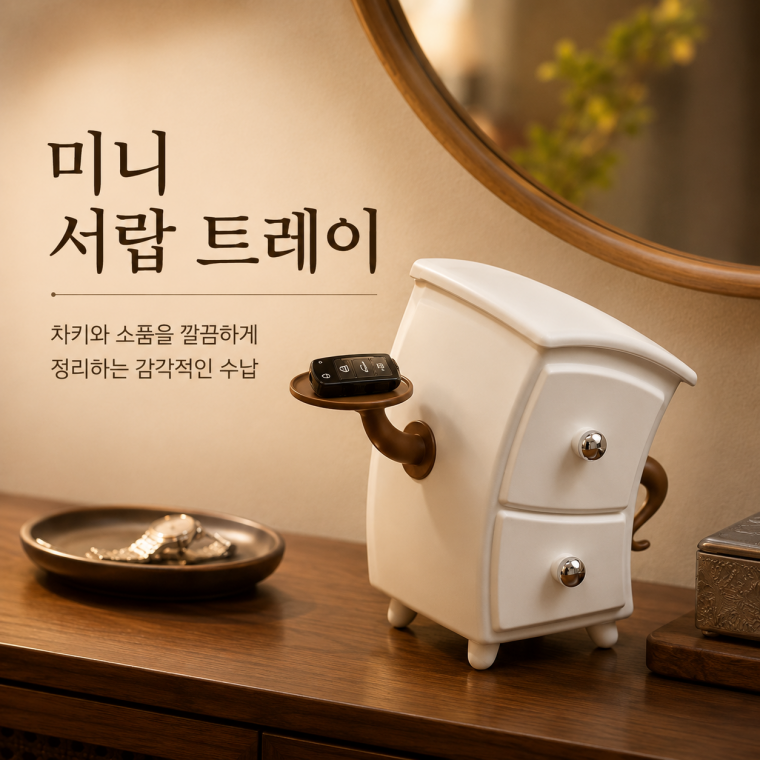 키링 악세사리 트레이 미니 서랍 데스크 트레이 INT-088