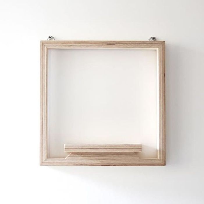 우드 벽선반 벽걸이 액자형 25x25