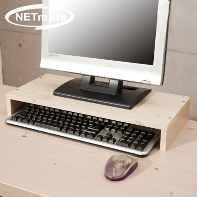 넷메이트 모니터 받침대 모니터 거치대 1단 워시