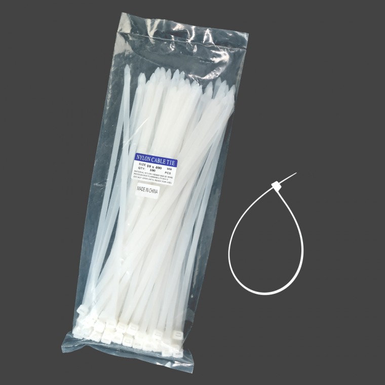 Kimspp 케이블타이 10x400mm 약 100개 전선 배선 정리 타이밴드