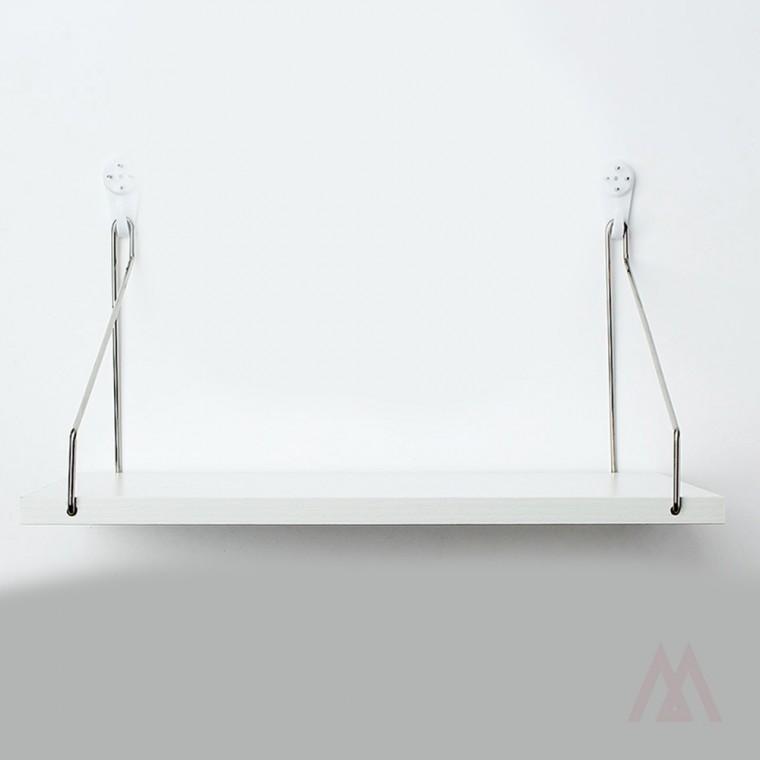 무타공 벽선반 40 화이트 (47cmx21cm)