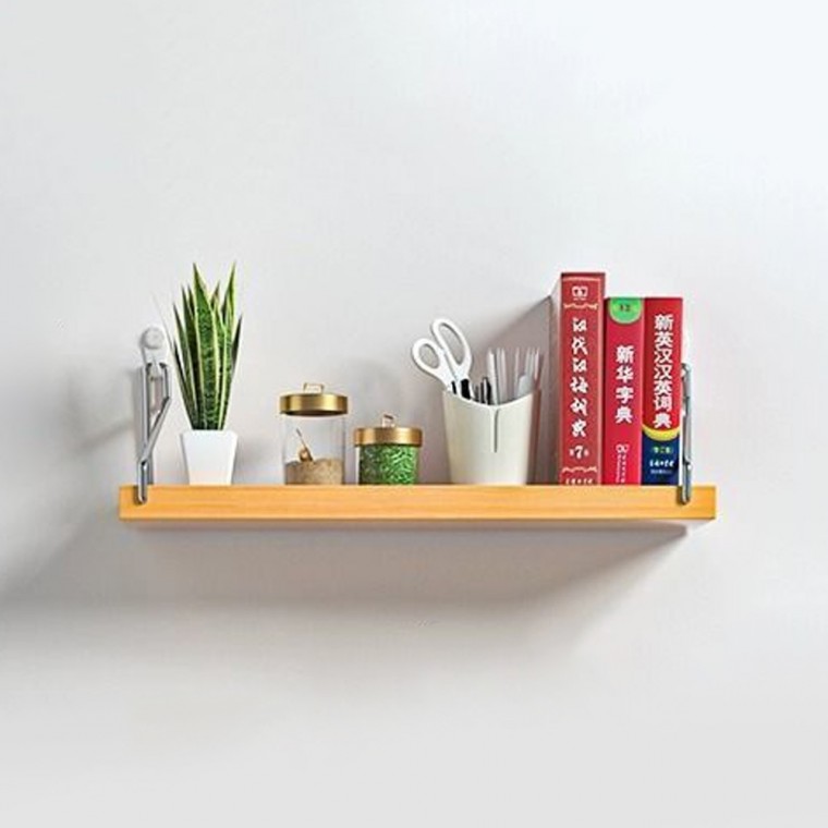 공간데코 벽선반 40x19.5cm 내추럴우드 무타공선반