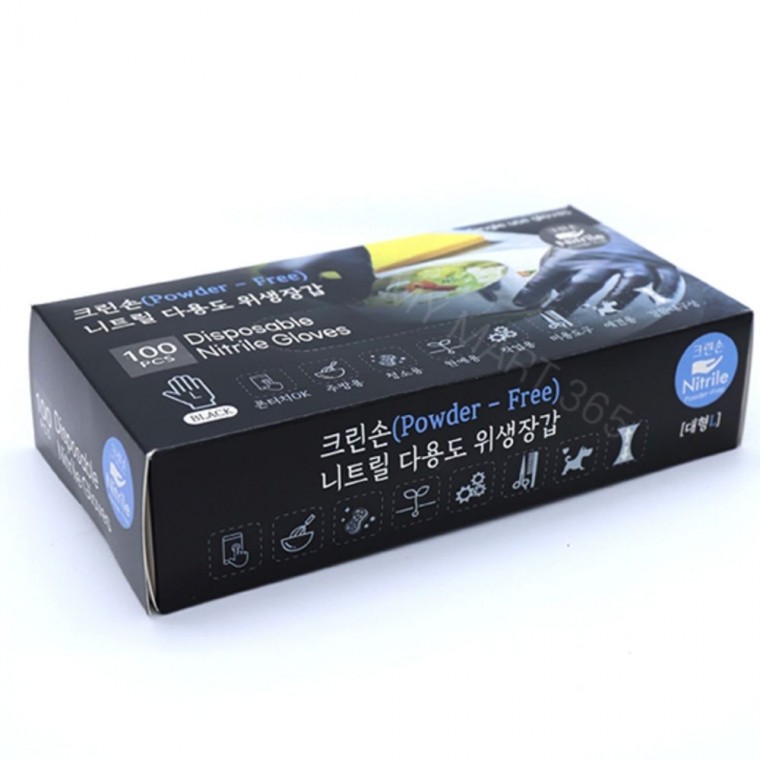 크린손 니트릴 일회용 주방 위생 장갑 L 100p
