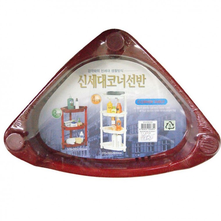 욕실 코너 선반 4단 샴푸랙 베란다용