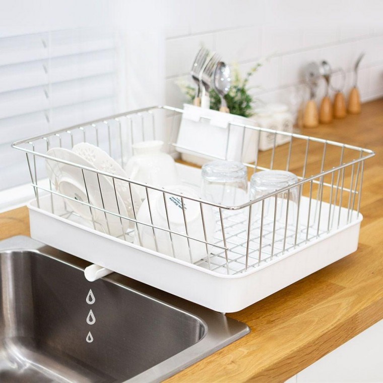 모던 물빠짐 식기건조대 1단 싱크대 그릇 정리대