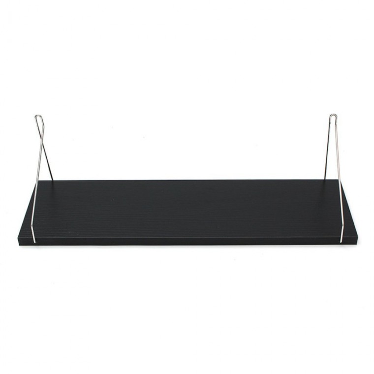 무타공 심플 MDF 벽선반 50x15cm 블랙 거실수납선반