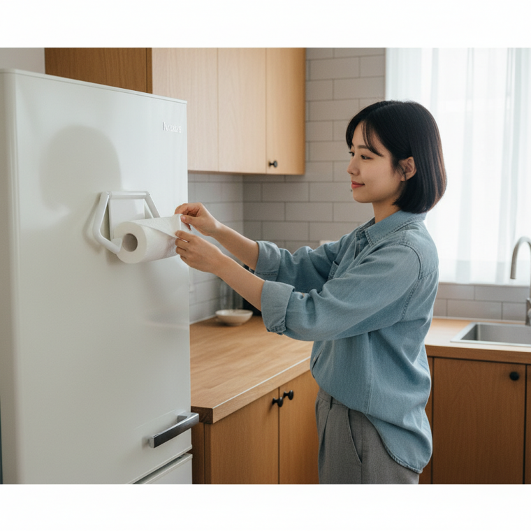 자석식 부착 주방 조리도구 거치대 마그네틱 키친타올 걸이