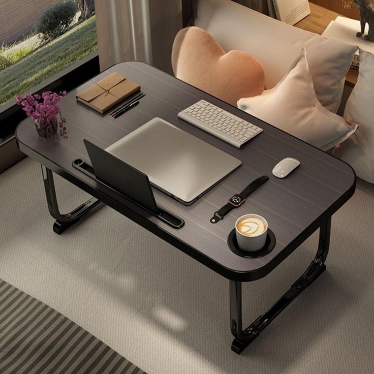 접이식 라운드 좌식 테이블 거실 소파 테이블 70x40cm P-906 (일반형 블랙 / 일반형 화이트 / 일반형 오트)