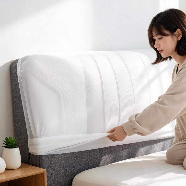 침대 헤드 커버 소프트 시트 방진 침실 거실 인테리어 (1.5m / 1.8m)